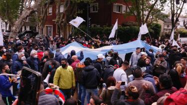 La convocatoria fue realizada a través de las redes sociales.