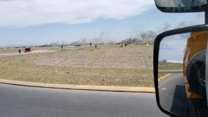 Corte total en la rotonda de Autovía Norte y Casimiro Gómez