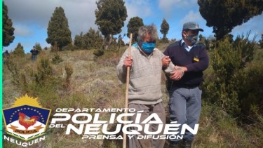 Encontraron a un hombre de San Martín de los Andes que se encontraba perdido, fue encontrado el miércoles cerca de Junín de los Andes. (Foto: Gentileza).