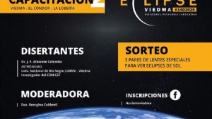 Capacitarán en Viedma a docentes y alumnos sobre el Eclipse Solar 2020