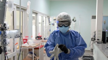 El porcentaje de ocupación de camas en Terapia Intensiva llegó al 98 por ciento. Foto: Florencia Salto