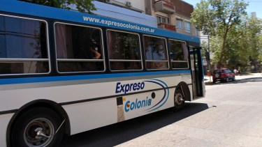 El servicio de transporte interurbano de Expreso Colonia. Foto: Florencia Salto
