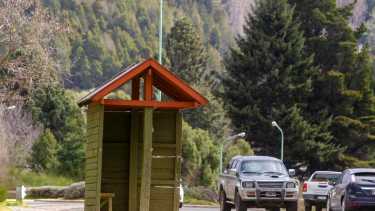 Paro de transporte urbano, San Martín de Los Andes. Foto: Patricio Rodriguez
