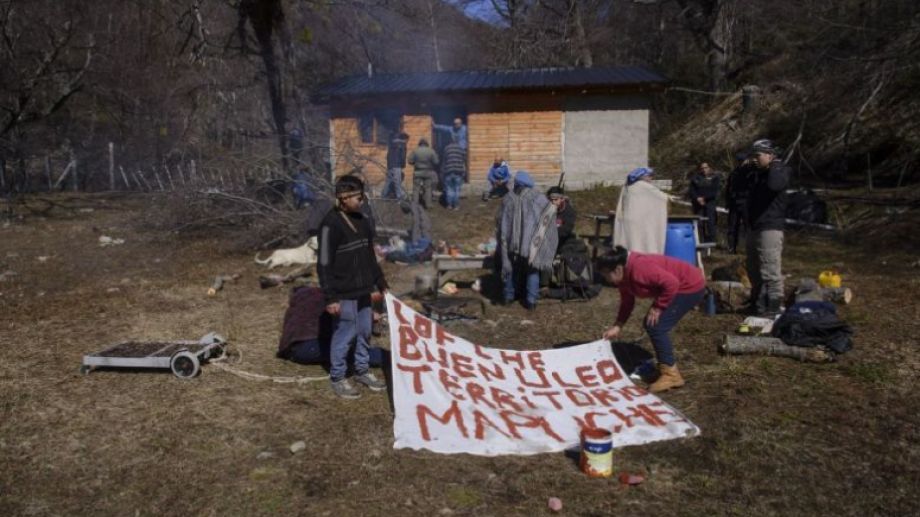 La comunidad mapuche Buenuleo se instaló en septiembre de 2019 en un predio al pie del cerro Ventana. La causa judicial sigue abierta. Archivo
