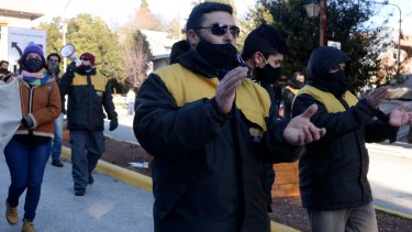 Choferes marcharon al Centro Cívico. Foto: archivo