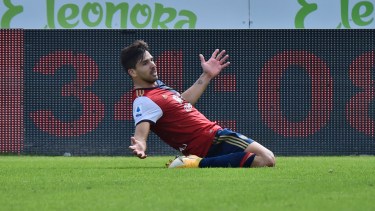 El delantero del Cagliari lleva cuatro goles en cinco partidos. (Alessandro Tocco/LaPresse via AP) Italy Soccer Serie A