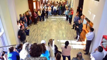 Empleados legislativos en una asamblea anterior. Foto Archivo.