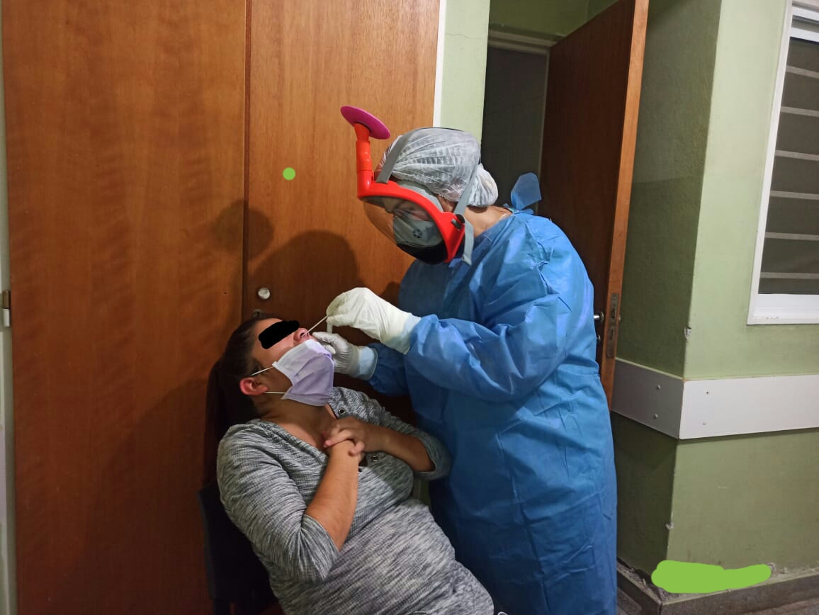 Las máscaras están destinadas al personal de salud que atiende a pacientes covid. (Foto gentileza)