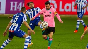 Al Barcelona de Messi le faltó gol y no pudo con Alavés