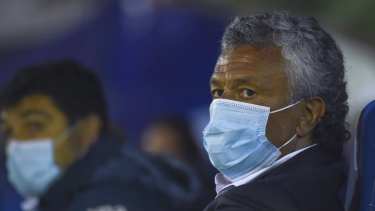 Pipo Gorosito destacó la entrega de sus dirigidos en Gimnasia,  líder de la Liga Profesional de Fútbol. Gentileza.