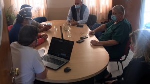 Zgaib analizó en Viedma la situación en el hospital Zatti