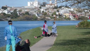 Coronavirus: así se realizaron los controles en la Costanera de Viedma
