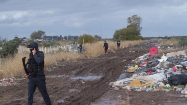El lugar donde encontraron el cuerpo del hombre de unos 50 años. Foto: Pablo Leguizamon