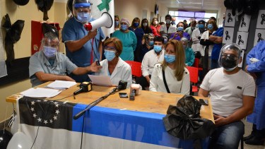 Trabajadores de la Salud de Viedma volvieron a reclamar diálogo con la gobernadora