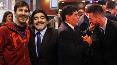 Maradona y Messi aparecen en el video épico de la selección nacional antes del final del Mundial ante Francia. Archivo. 