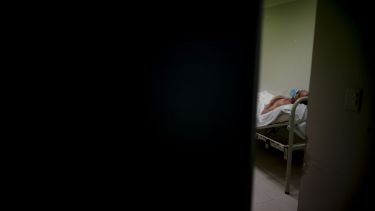 Área Covid, hospital de Ezeiza. Foto: Natacha para AP.-