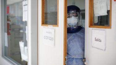 El área covid en un hospital porteño.