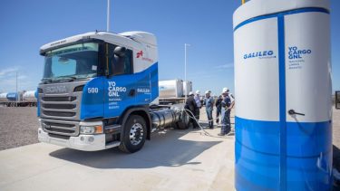 Scania presentó los primeros camiones propulsados a GNL del país. (Foto: gentileza)