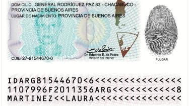 En el reverso del DNI se incluyó el mapa bicontinental que incluye a las Islas Malvinas.