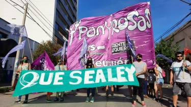 La marcha por el centro de Neuquén. Foto: Twitter @princelodo