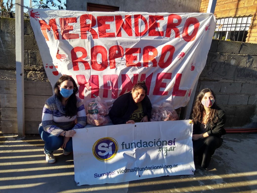 Integrantes de la Fundación Sí de Viedma recolectarán alimentos para los merenderos de Viedma y Patagones. Foto Gentileza