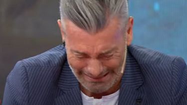 Goycochea no pudo contener las lágrimas al recordar a Maradona. 