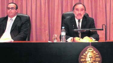 Bruglia y Bertuzzi, dos de los tres magistrados sobre los que falló la Corte Suprema. 