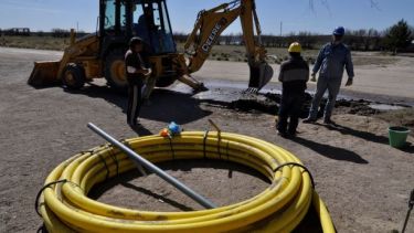 Se construyeron más de 2500 metros de red. Foto: José Mellado. 