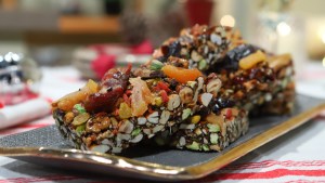 Turrón de frutos secos para comer sin culpas