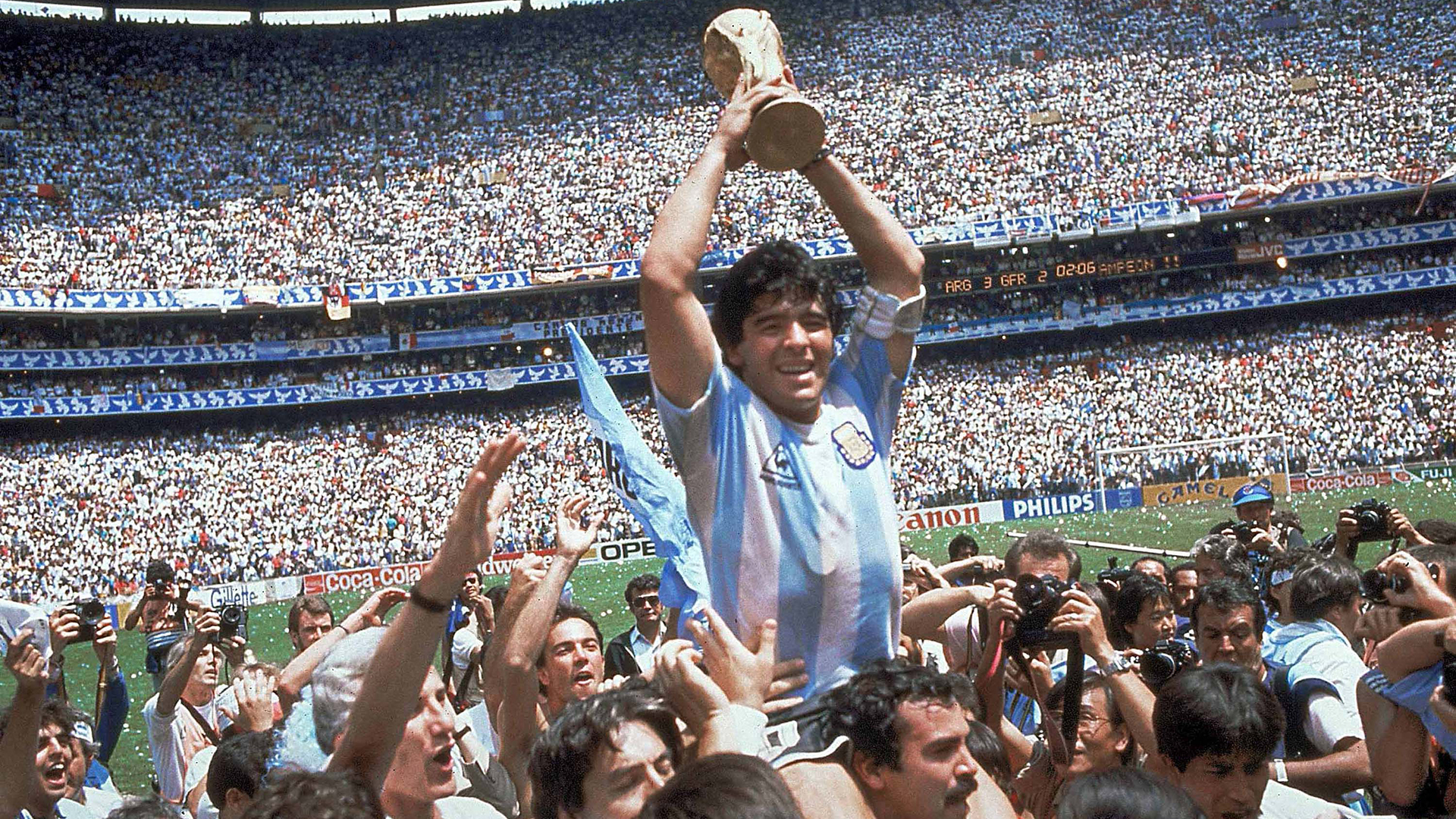 El Mundial '86 convirtió a Maradona en leyenda.