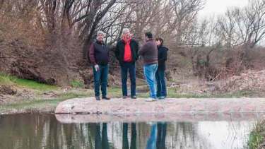En el 2013, el ex intendente Yamil Direne y el ex Ministro de Producción, Alberto Diomedi presentaron el proyecto para conseguir el financiamiento. Foto: gentileza. 