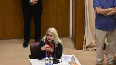 La primera en declarar en el juicio por el femicidio de Cielo López, fue su hermana Melisa. (Foto: Florencia Salto)