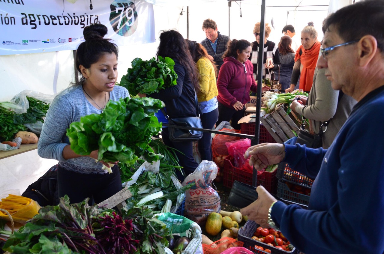 La Feria de Frutas y Verduras ubicada en bulevar Contín entre Moreno y Las Heras. Foto: Marcelo Ochoa.