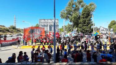 Un acto de las organizaciones puso fin al corte de los puentes (Polo Obrero)