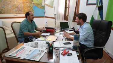 El dirigente de ATE, Rodrigo Vicente, recibió el llamado del ministro de Gobierno, Rodrigo Buteler, para destrabar la protesta. Foto: archivo.
