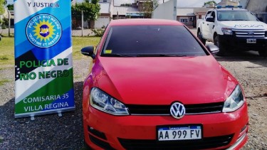 El vehículo fue secuestrado en un procedimiento de control en Regina. 