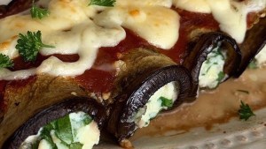 Rollitos de berenjena extra fáciles