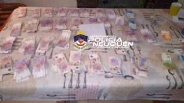 Estafaban a comerciantes de Neuquén con tarjetas de crédito. Ayer recuperaron el 95% de los elementos robados. (Foto: Gentileza). 