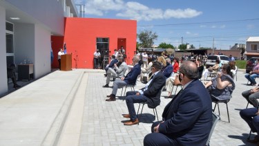 Integrantes del STJ encabezaron el acto de inauguración del edificio de la Ciudad Judicial de Regina. (Foto Néstor Salas)