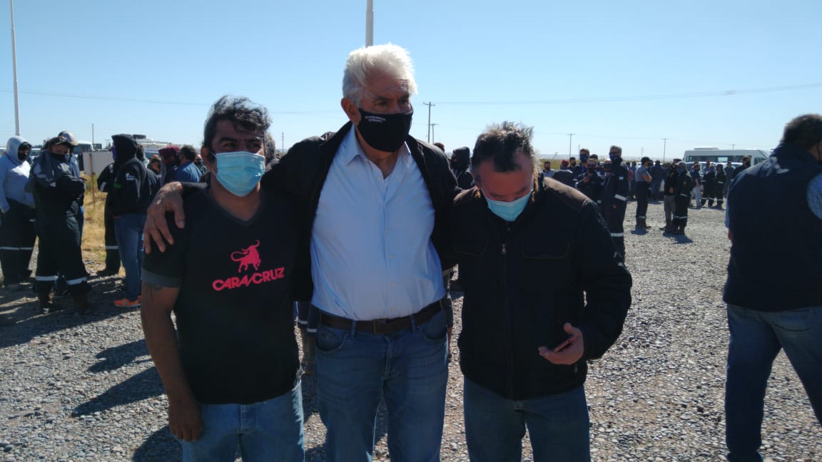 El sindicato de Petroleros Privados de Río Negro, Neuquén y La Pampa, recorrió yacimientos de Vaca Muerta en reclamo por las paritarias 2020. (Foto: gentileza)