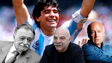 Mario Benedetti, Martín Caparrós, y Eduardo Galeano admiraron y criticaron a Diego Armando Maradona.