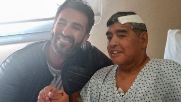 Maradona y Leopoldo Luque, el último médico de Maradona.