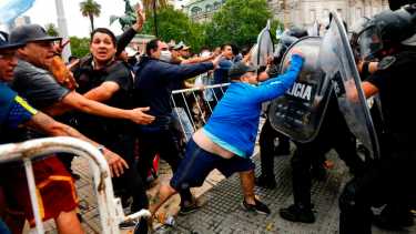 Los incidentes se produjeron cerca de las 14. 