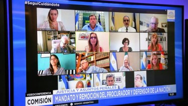 La Comisión de Justicia debatió hoy  de manera virtual.