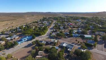 Sierra Colorada era una de las localidades donde el eclipse se vería con mayor claridad, según los especialistas. (foto: gentileza)