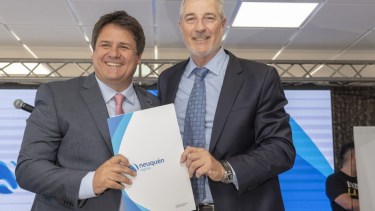 Gaido y Silvestrini en el acto de asunción. Foto: Gentileza