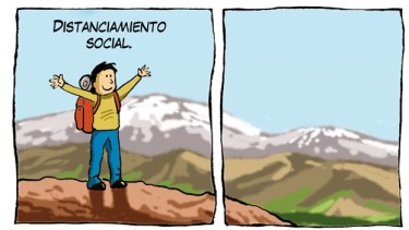 «Distanciamiento», la tira de Chelo Candia en el Voy