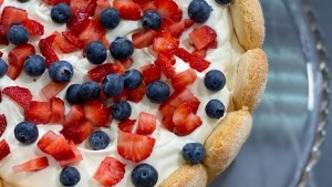 Torta Charlotte de limón sin gluten