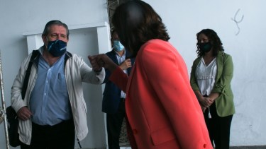 Paniz fue el representante del gremio en el encuentro con Carreras. Foto: Pablo Leguizamón.