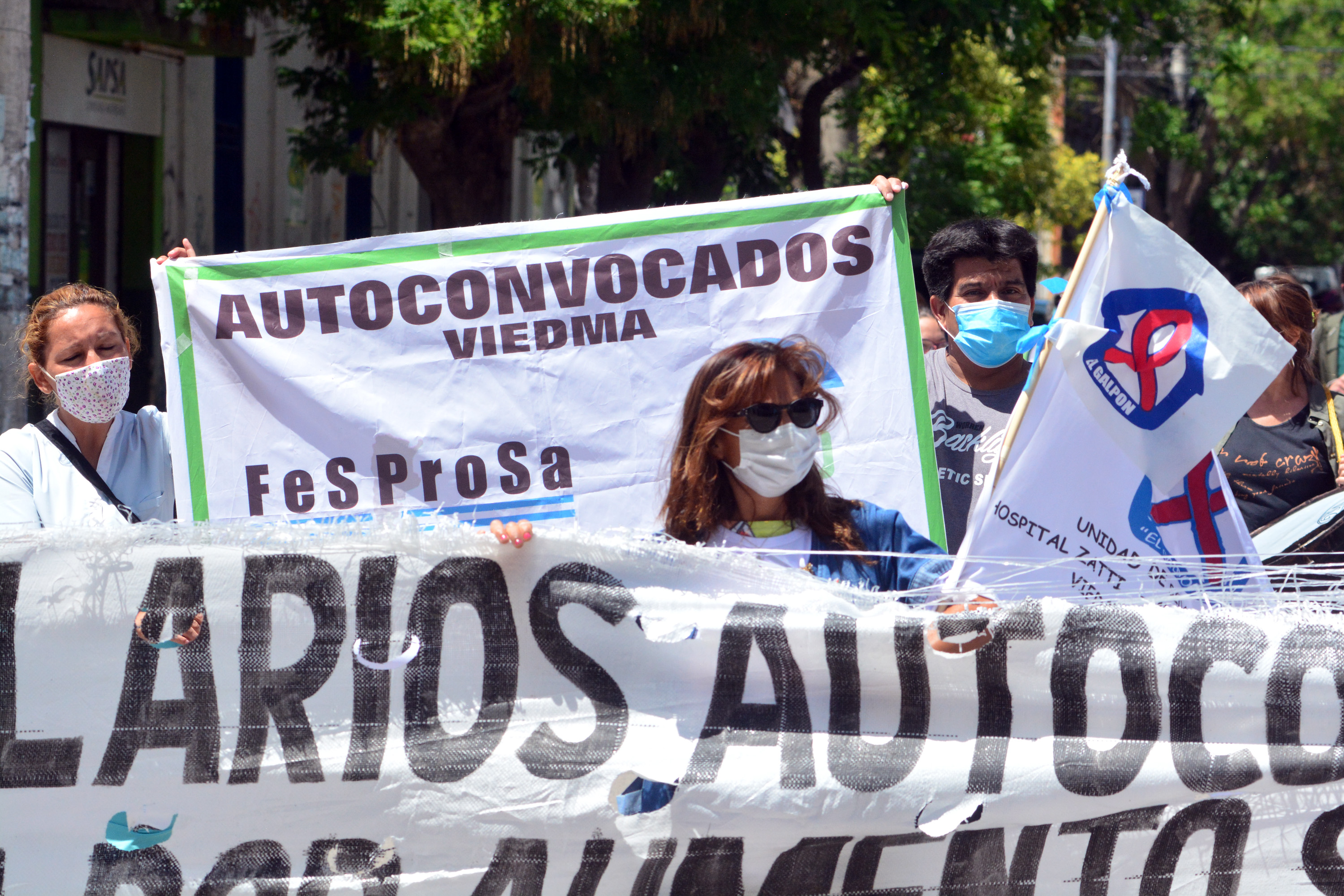 La medida es en repudio al "plus Pandemia" anunciado por el gobierno. Foto: Marcelo Ochoa